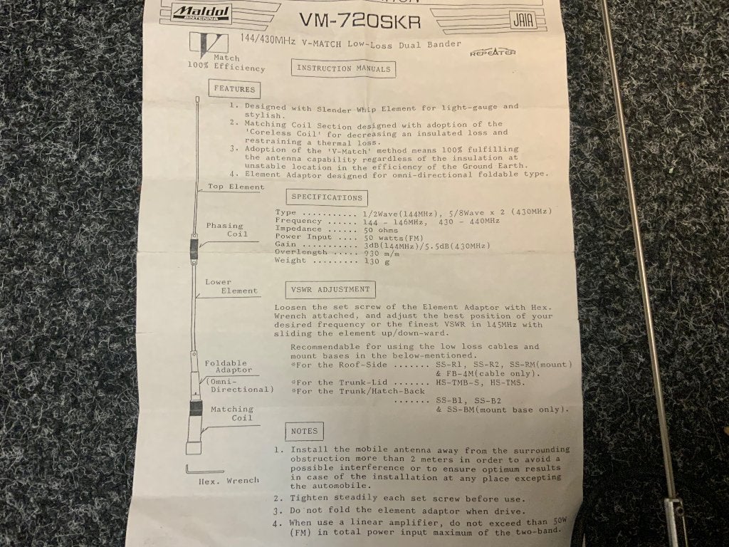 Vhf - uhf antenne, Telecommunicatie, Ophalen of Verzenden, Gebruikt, Antenne