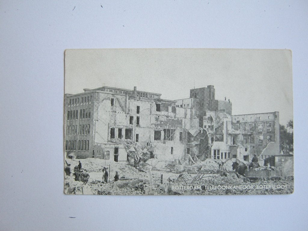 Ansichtkaarten Nederland, TC 9-17 Rotterdam, Telefoonkantoor, Ophalen of Verzenden, 1940 tot 1960, Ongelopen, Zuid-Holland