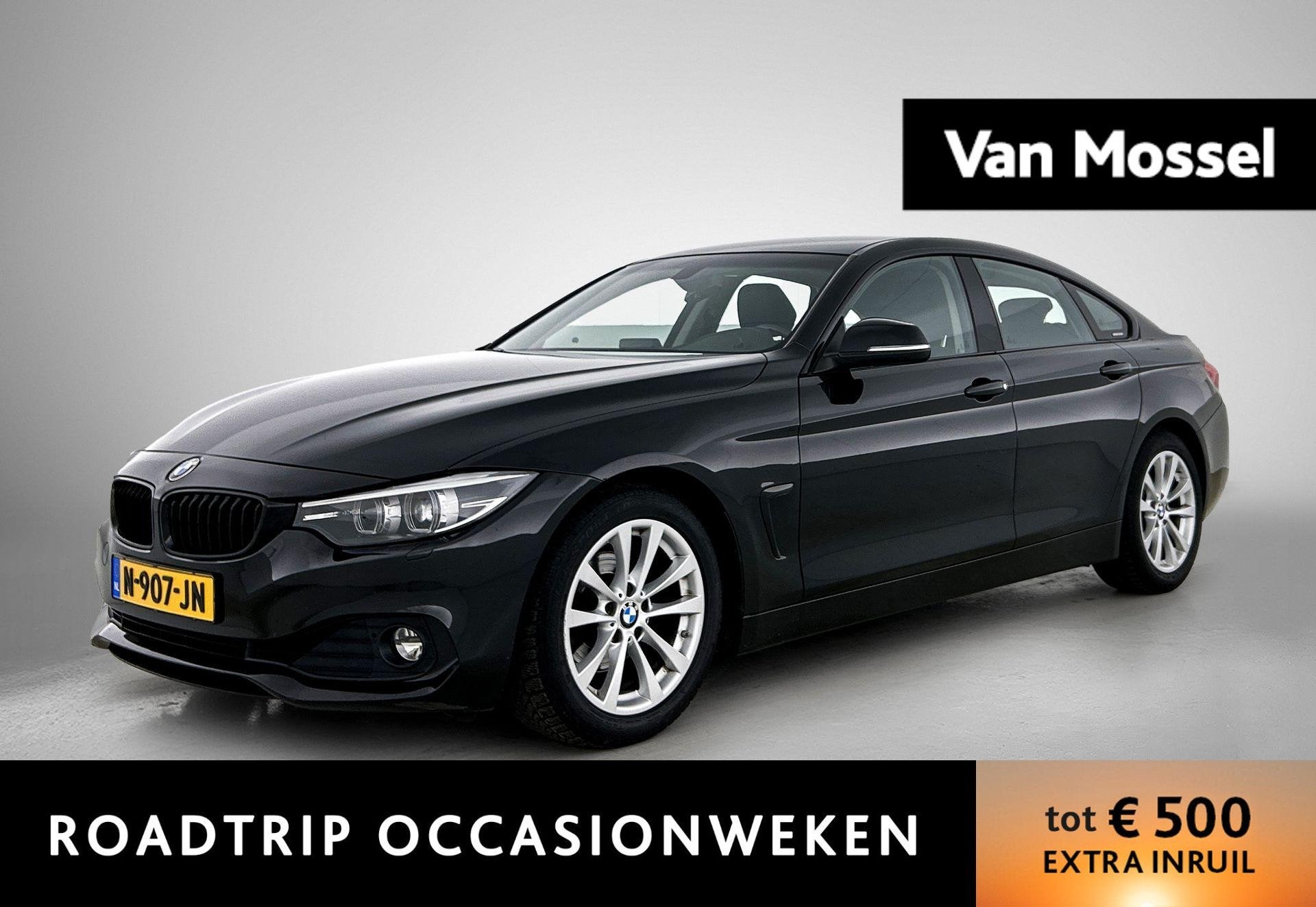 BMW 4-serie Gran Coupé 420i Executive | Automaat | Navigati, Auto's, Automaat, Gebruikt, 4 cilinders, Zwart
