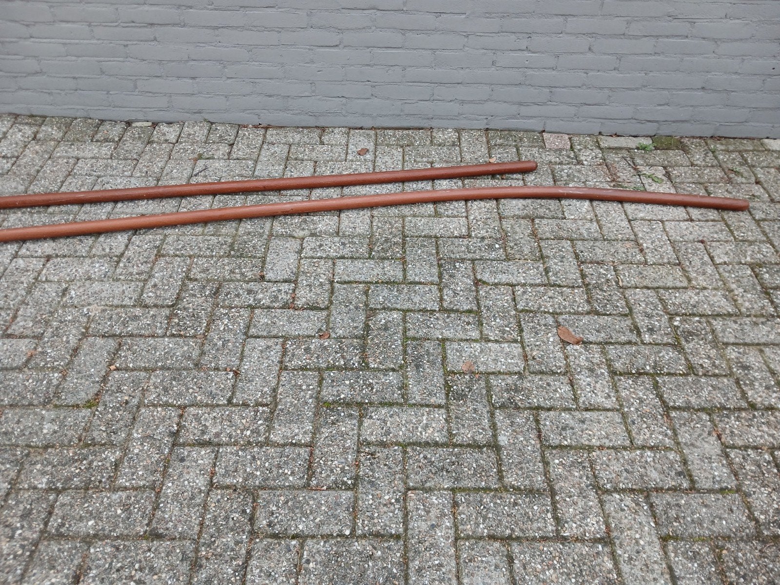 Hardhouten trapleuning, Ophalen