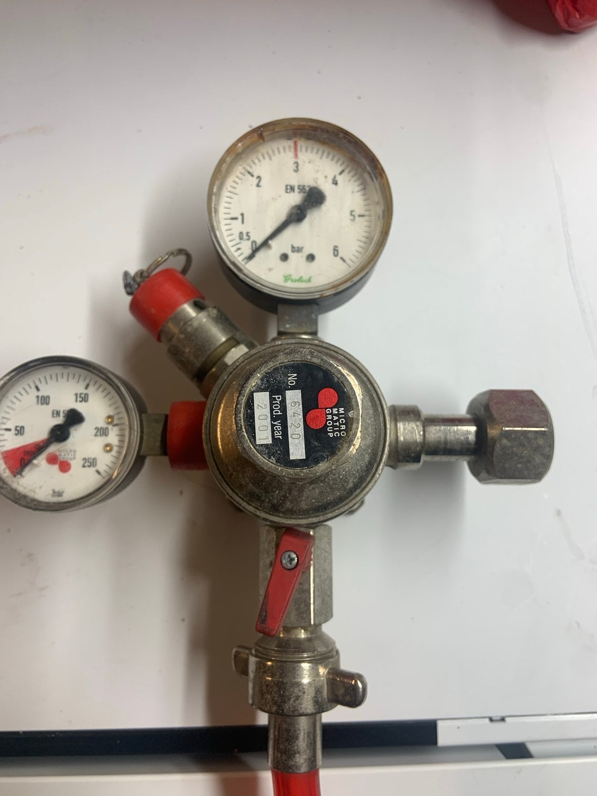 Manometer / Drukregelaar Micro Matic Group, Ophalen of Verzenden, Gebruikt, Druk