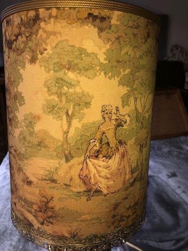 1 mooie retro vintage tafellamp ongeveer 55 cm, Ophalen, Gebruikt, 50 tot 75 cm