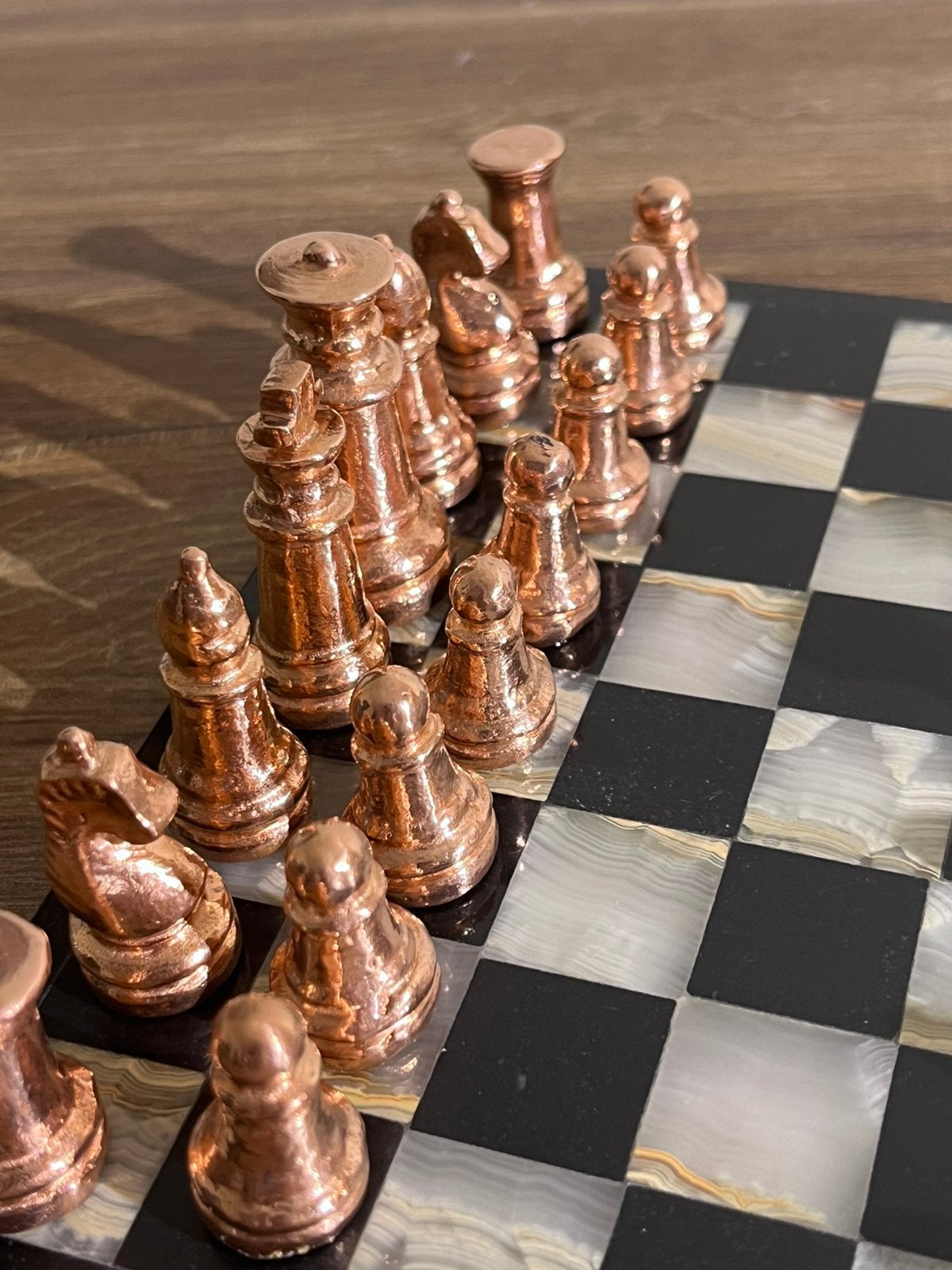 Zilveren schaakspel. Hand gemaakt., Ophalen of Verzenden