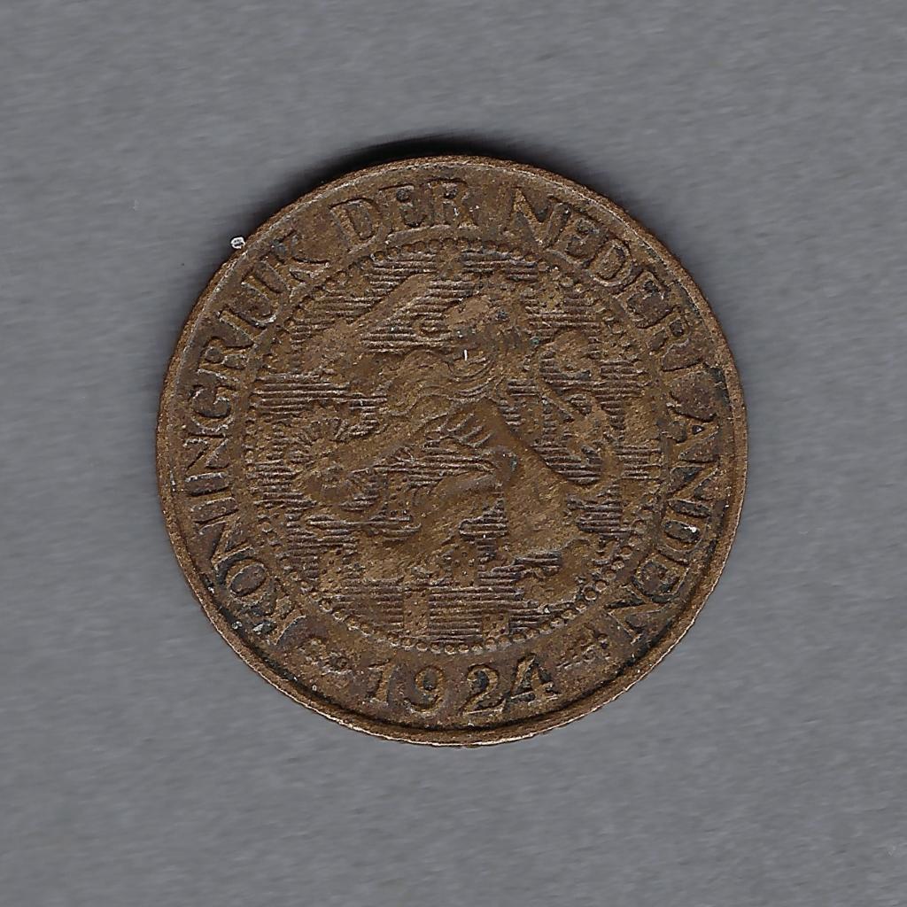 1 cent 1924 Wilhelmina, Ophalen of Verzenden, Koningin Wilhelmina, 1 cent, Losse munt