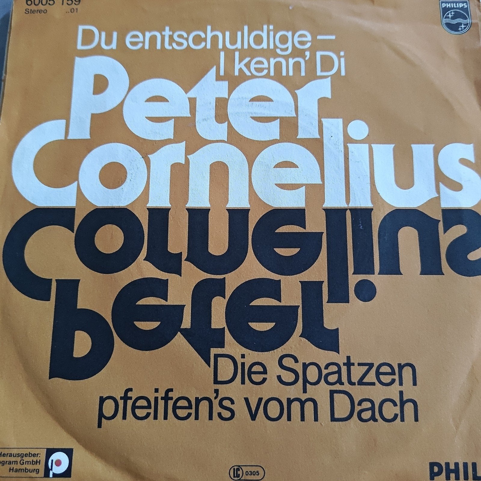 Peter Cornelius - Du entschuldige - I kenn' Di (Single), Ophalen of Verzenden, Gebruikt, Pop