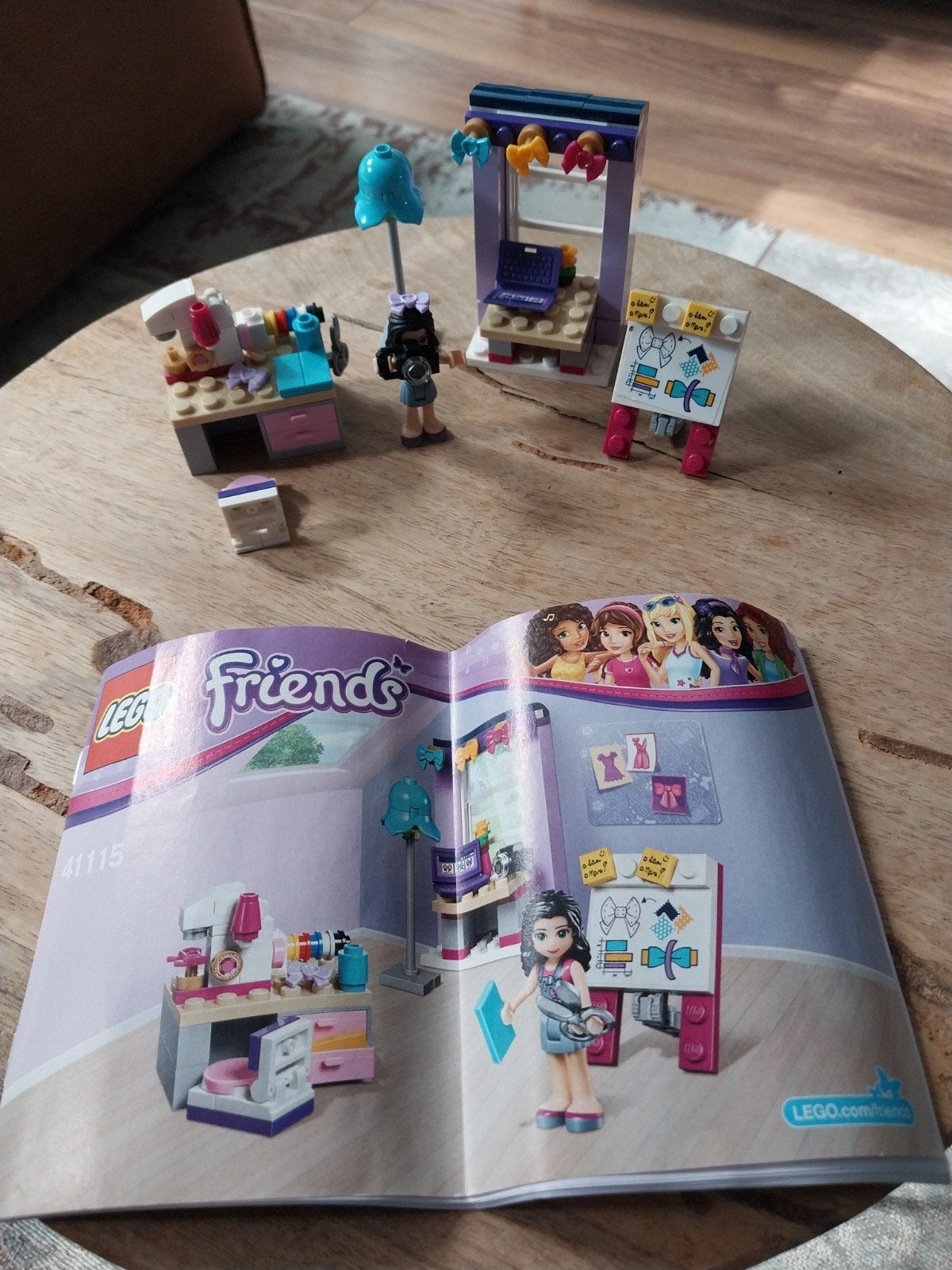 Lego Friends 41115 Emma's atelier, Ophalen of Verzenden, Zo goed als nieuw, Complete set
