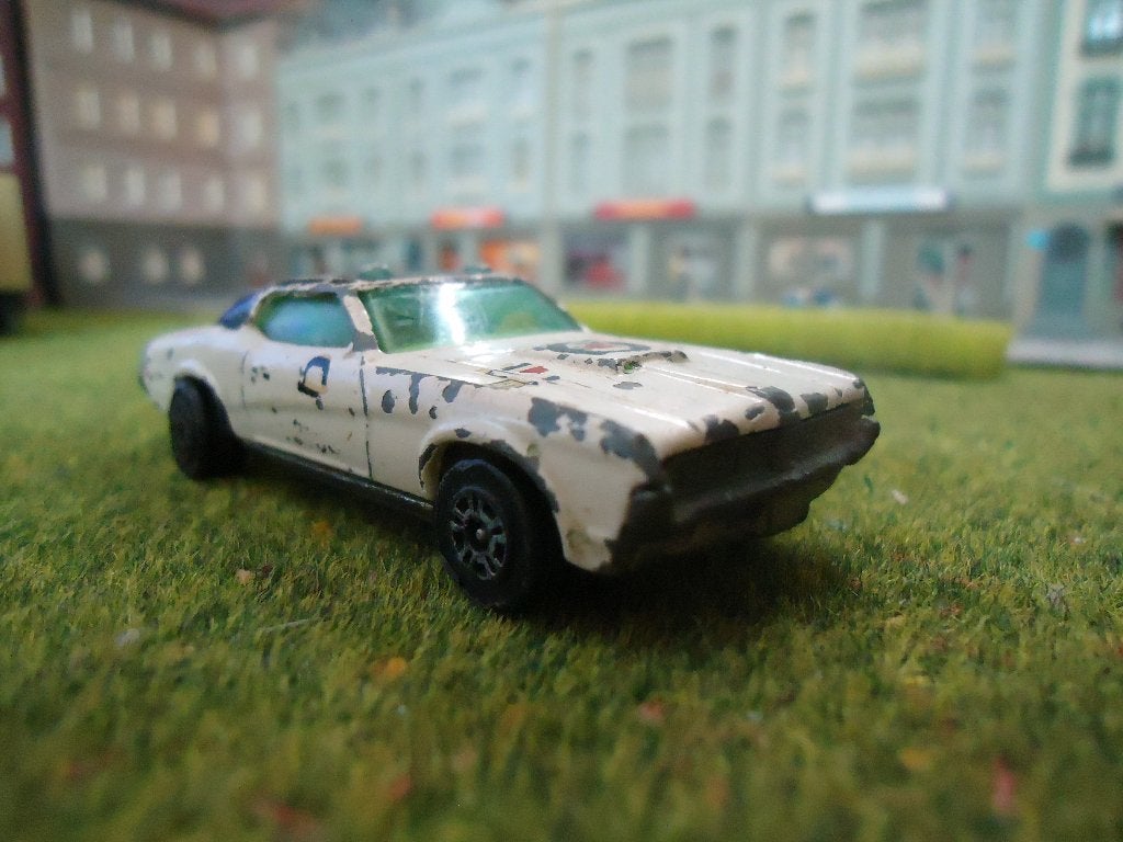 1:69 1969 Mercury Cougar XR7 Police - Corgi Juniors Nr.61 #1, Ophalen of Verzenden, Gebruikt, Auto