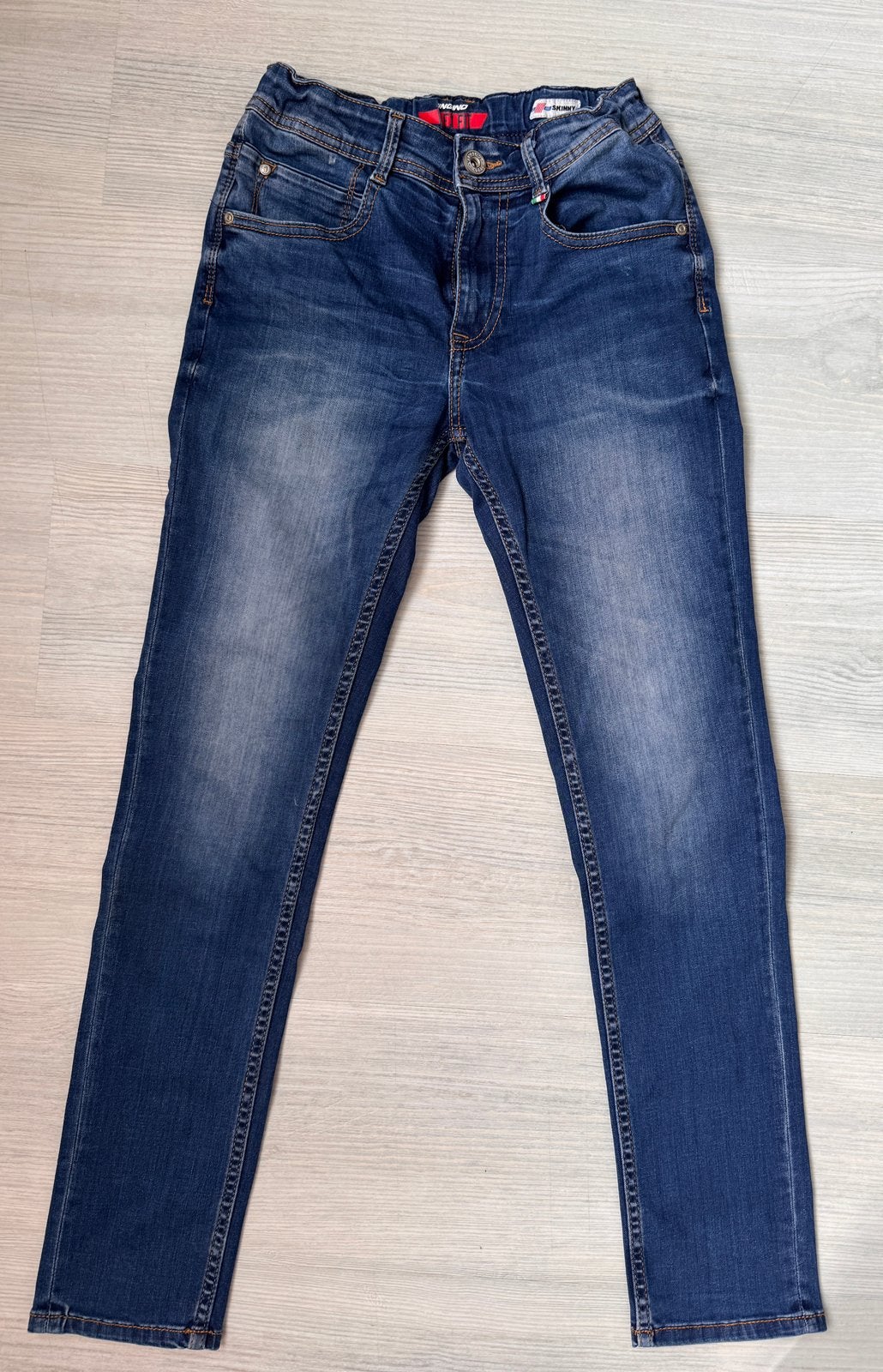 Vingino skinny spijkerbroek maat 152 (12) Zgan, Ophalen of Verzenden, Zo goed als nieuw, Jongen, Broek