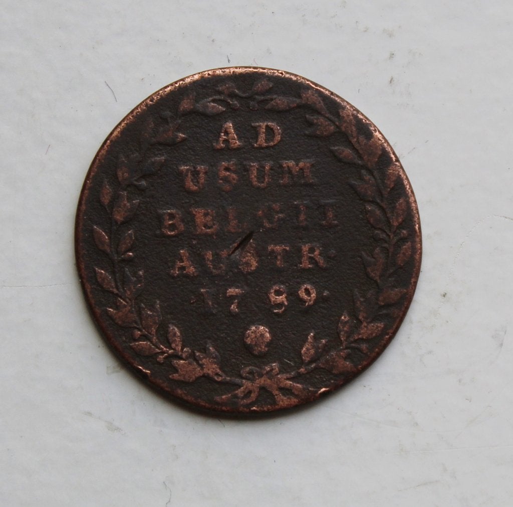 Oostenrijkse Nederlanden Jozef II 2 oord of liard 1789, Postzegels en Munten, Munten | Nederland, Ophalen of Verzenden, Vóór koninkrijk