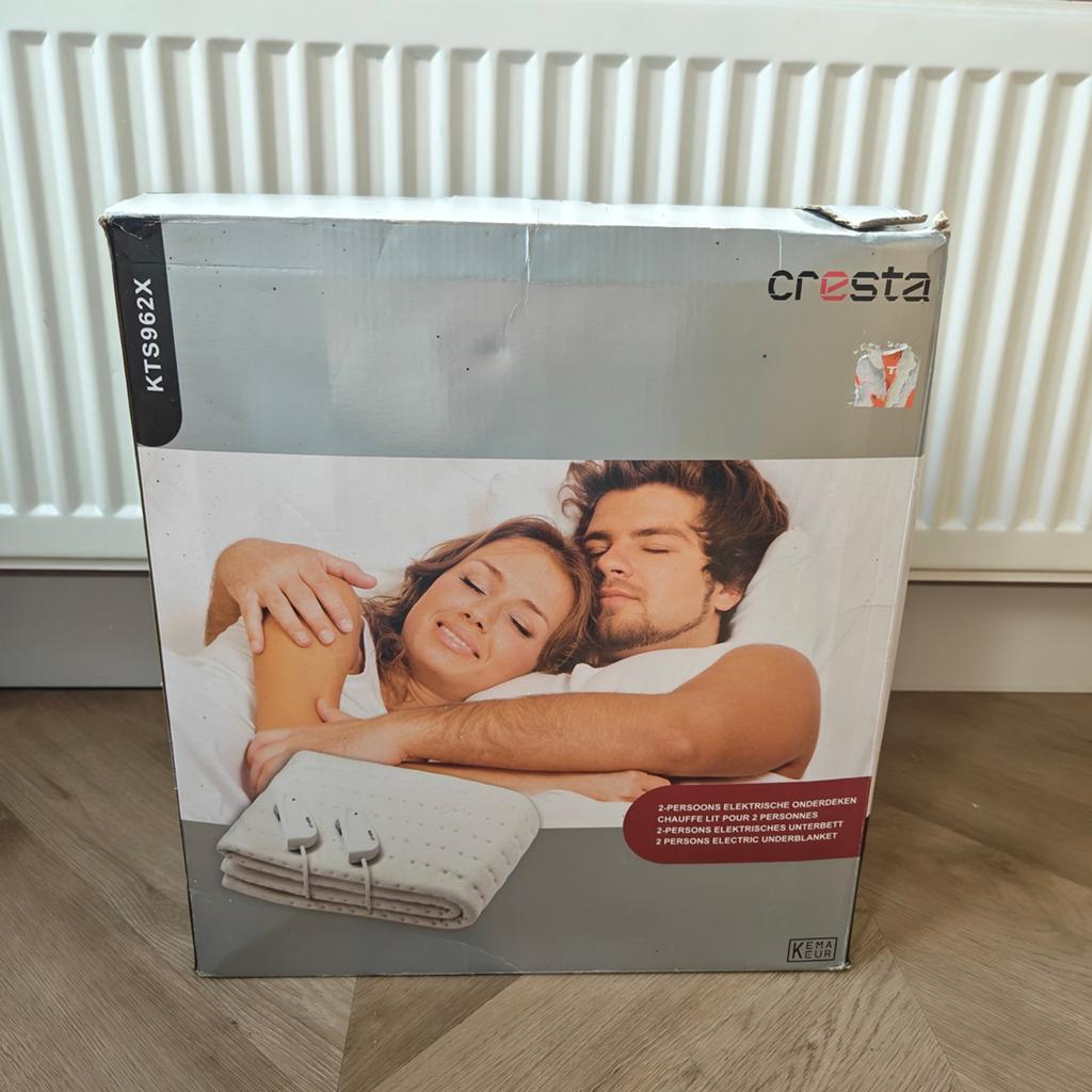 Cresta elektrische deken KTS962X Nieuw, Ophalen, Wit, Deken of Dekbed, Nieuw