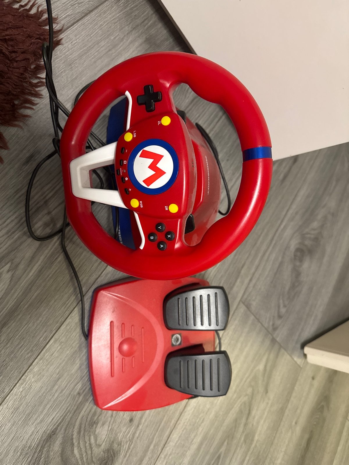 Mario Kart racestuur met pedalen voor Nintendo Switch, Spelcomputers en Games, Ophalen of Verzenden, Gebruikt, Switch, Stuurtje of Sportattribuut