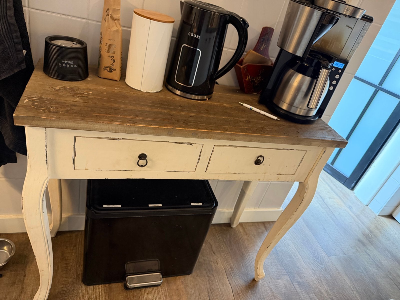 Sidetable / Console tafel met lades - Landelijke stijl, Ophalen, Gebruikt