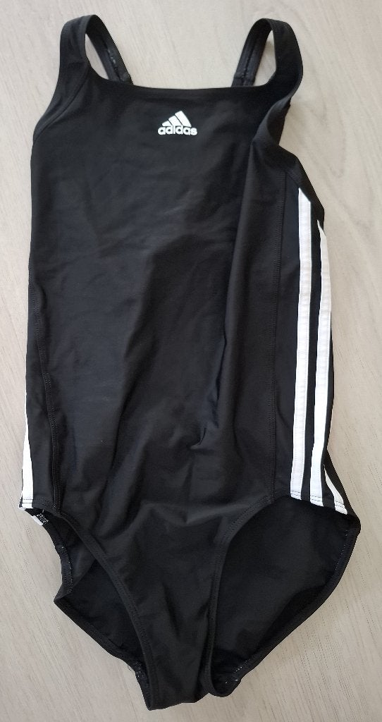 Badpak Adidas 152-164, Adidas, Zwart, Badpak, Ophalen of Verzenden
