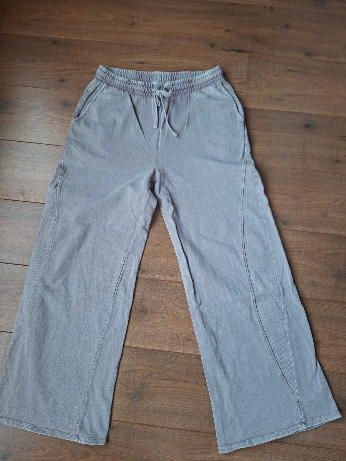 Zara Grijze/Paarse Relaxte Broek Maat L, Zara, Ophalen of Verzenden