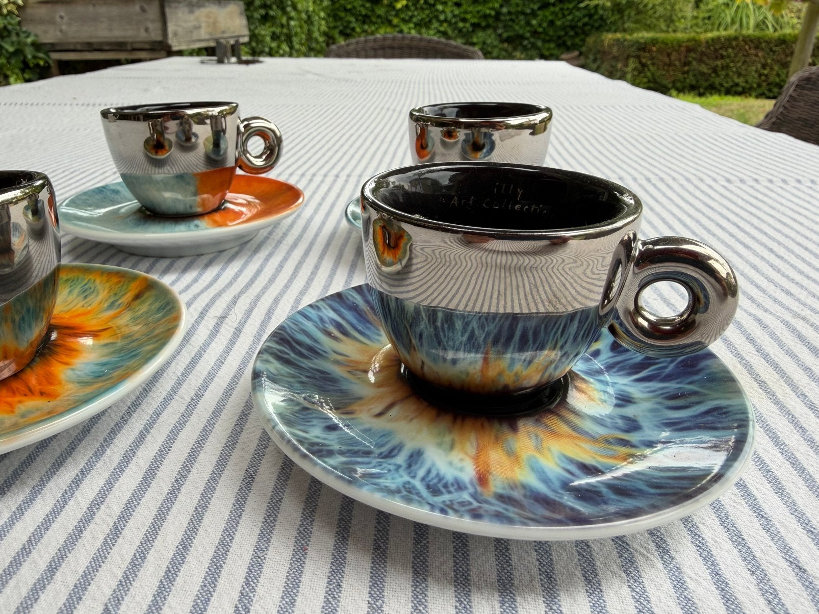 4x Illy art espresso kopjes by Marc Quinn 2018, Ophalen