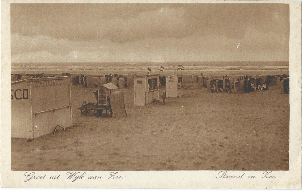 Ansichtkaart WIJK aan ZEE     Strand en Zee, Verzenden, 1940 tot 1960, Ongelopen, Noord-Holland