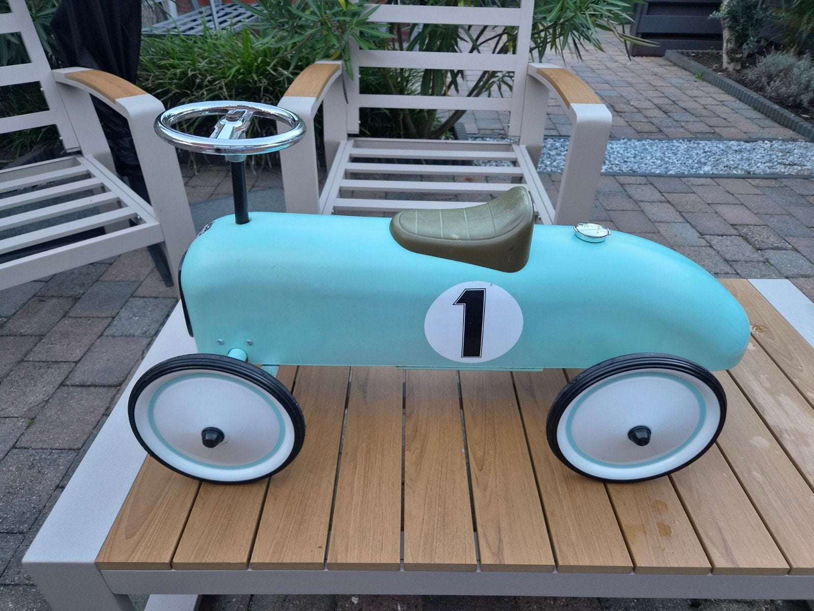 Retro roller loopauto, Kinderen en Baby's, Ophalen, Gebruikt, Loopvoertuig