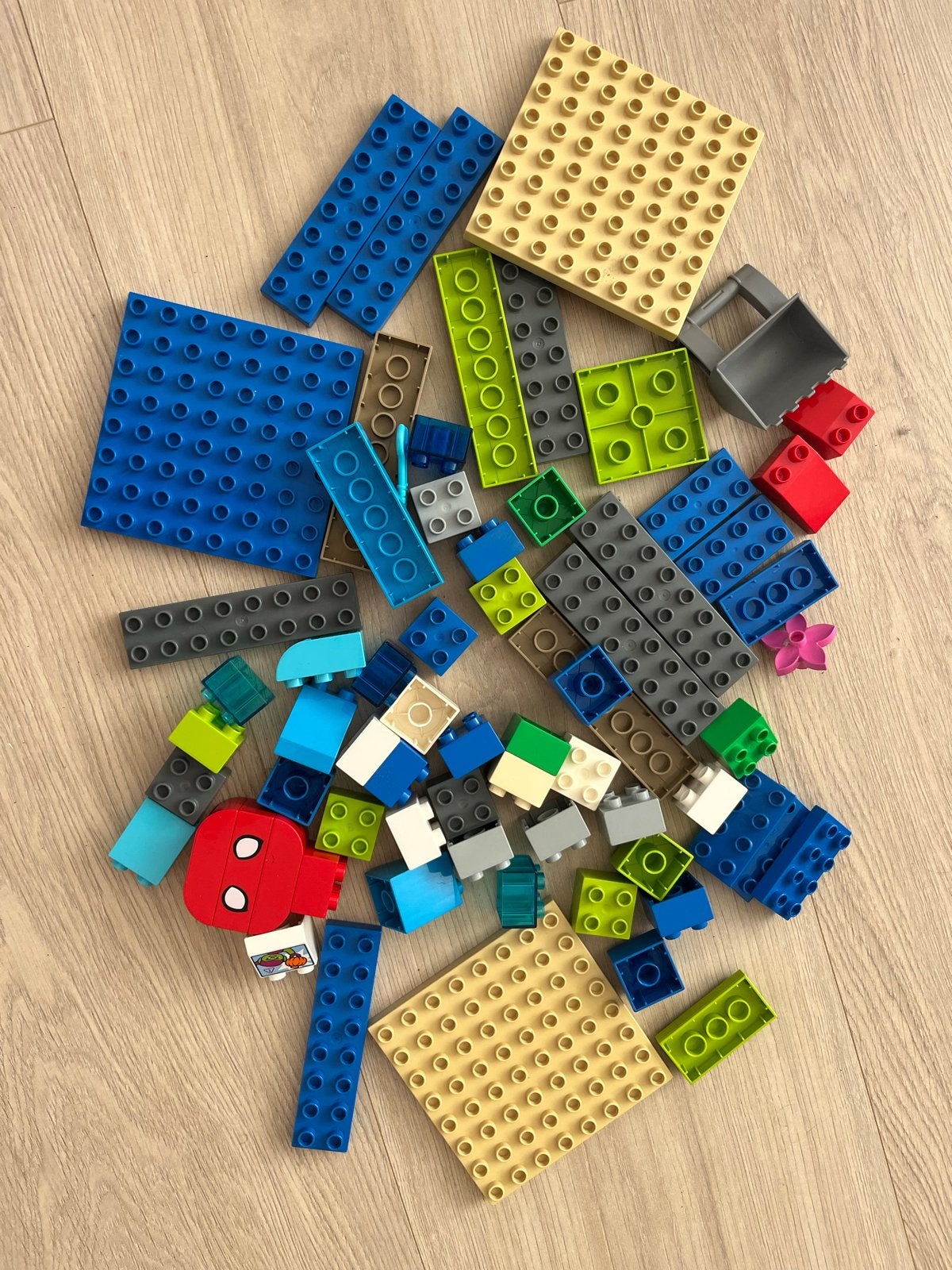 Bijna 1 kg losse LEGO blokjes en plaatjes, Ophalen of Verzenden, Gebruikt