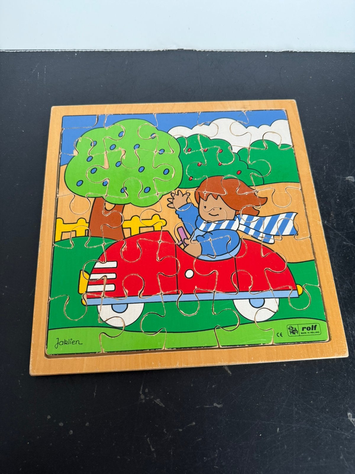Rolf puzzel auto, 2 tot 4 jaar, Gebruikt, 10 tot 50 stukjes, Ophalen of Verzenden