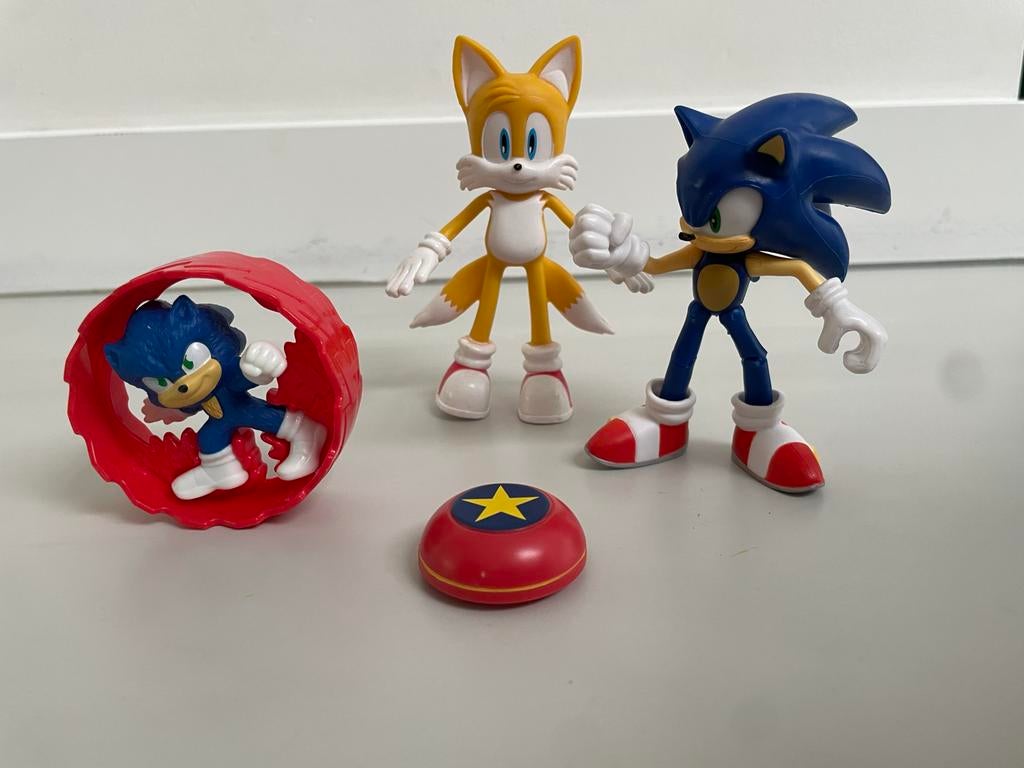Sonic en Tails actiefiguren set, Ophalen of Verzenden, Gebruikt, Jongen of Meisje