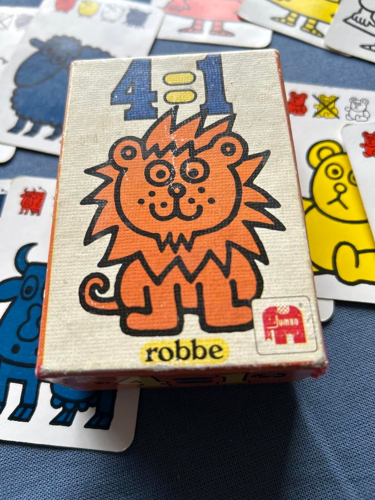Kleurenkwartet Jumbo vintage compleet netjes jaren zeventig, Verzamelen, Speelkaarten, Jokers en Kwartetten, Gebruikt, Kwartet(ten)
