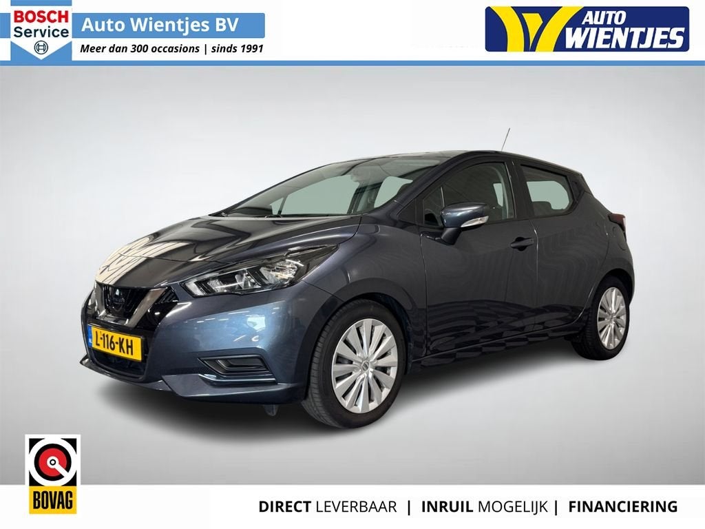 Nissan Micra 1.0 IG-T | Acenta 5-Drs | Airco | Cruise | Carp, Auto's, Euro 6, 92 pk, Zilver of Grijs, 999 cc