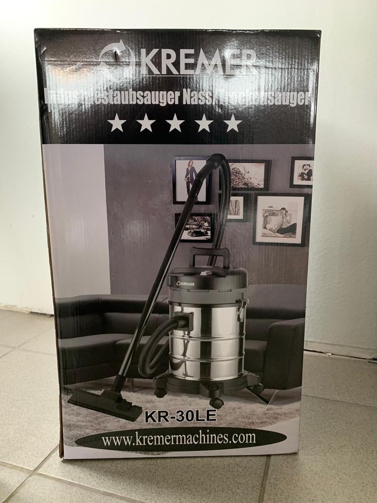 Nieuwe Kremer KR-30LE nat- en droogzuiger, Kremer, Ophalen of Verzenden, Buitenland, Info@kremer.nl