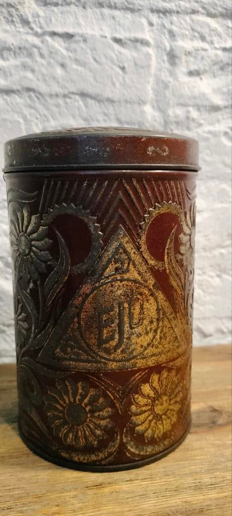 Vintage EJO CACAO voorraadblik, Verzamelen, Blikken, Ophalen of Verzenden, Gebruikt, Overige, Overige merken