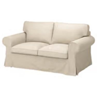 2-Zits Bank – Licht Beige – IKEA Ektorp – 1,5 mnd oud, Ophalen, 150 tot 200 cm, Tweepersoons, 75 tot 100 cm