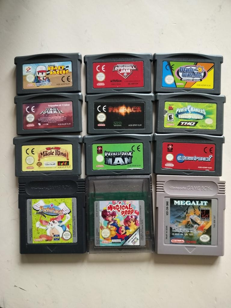 Gameboy spellen 2 oa tomb raider legend 9- puchicarat 14-, Avontuur en Actie, 1 speler, Ophalen of Verzenden, Zo goed als nieuw