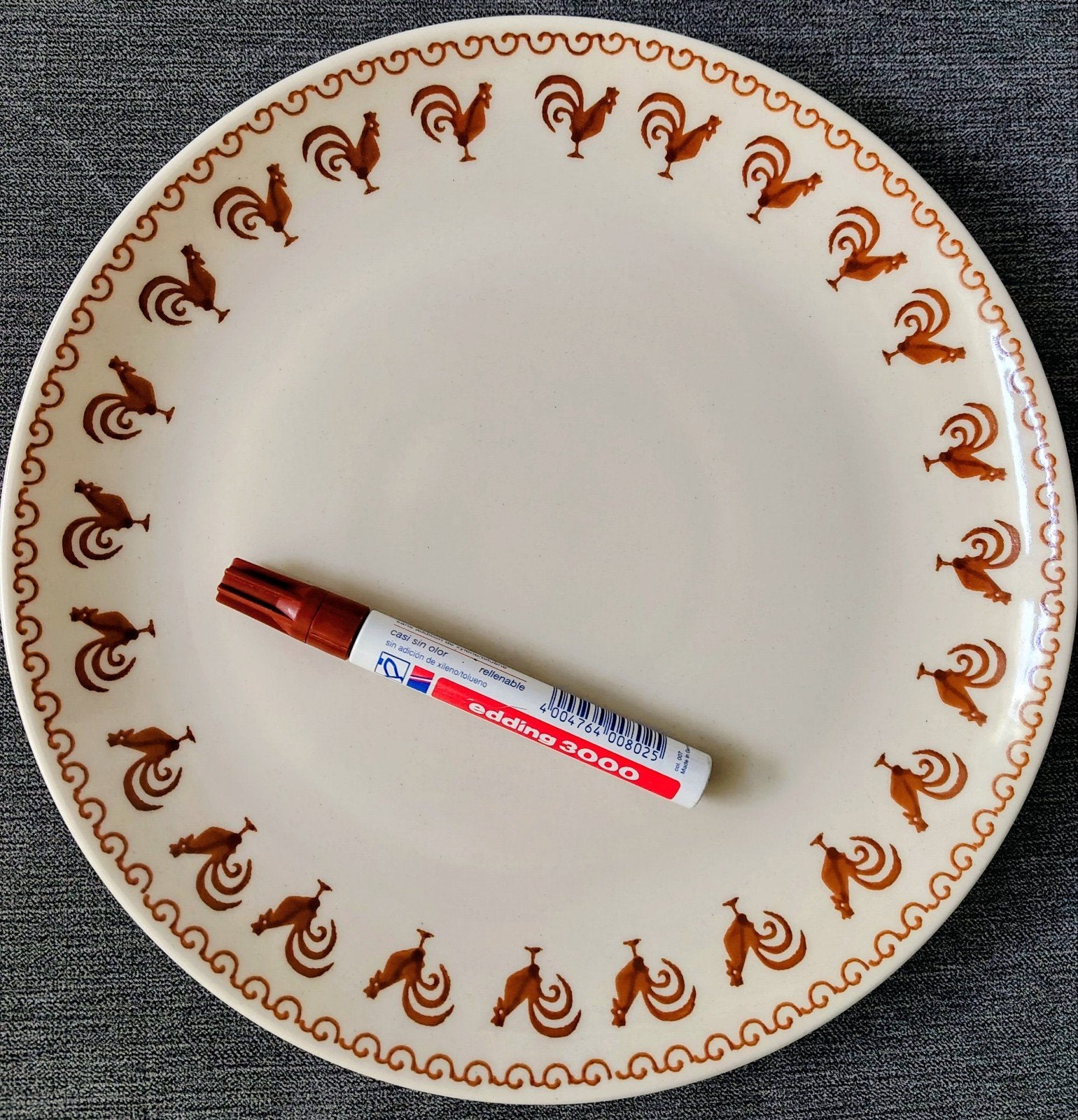 Bunzlau/Boleslawiec  Groot serveerbord Pizzabord Ø28cm Nieuw, Huis en Inrichting, Keuken | Servies, Keramiek, Nieuw, Ophalen of Verzenden