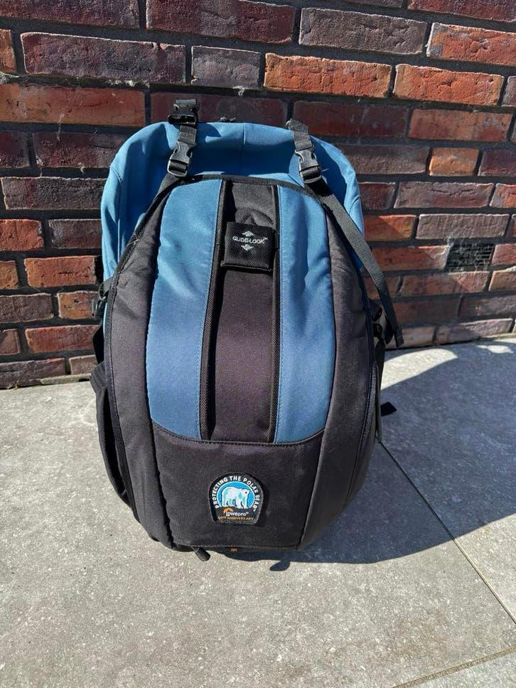 Fotorugzak Lowepro primus AW - Blauw/Zwart, Ophalen, Gebruikt, Rugtas, Lowepro