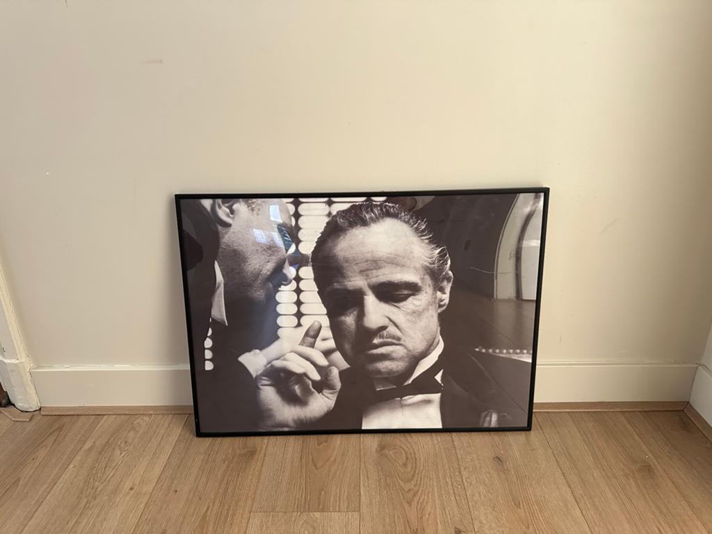 The Godfather poster – 50x70 – hotel chique – ingelijst, Ophalen, Zo goed als nieuw, 50 tot 75 cm, Foto of Poster