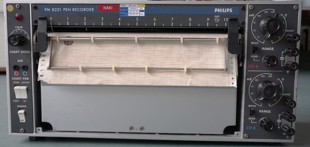 Philips PM8221 pen recorder, Verzenden, Gebruikt, Elektriciteit