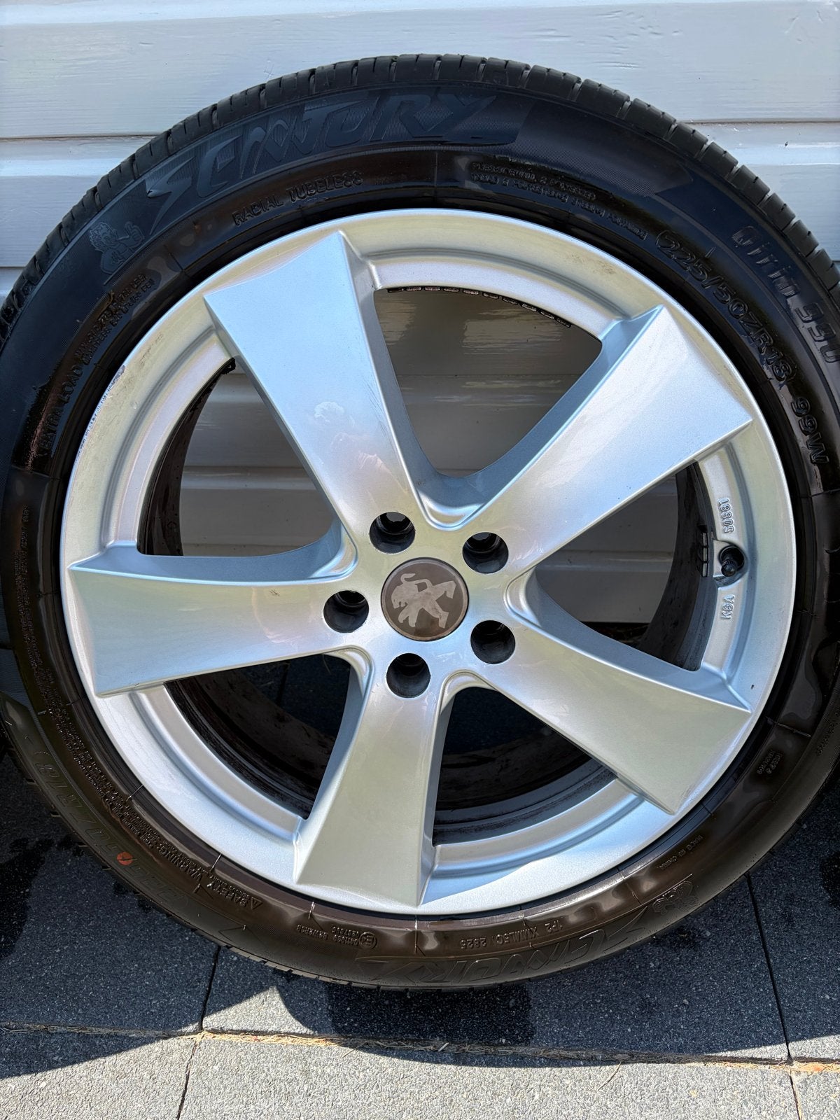 Peugeot expert 18 inch velgen met zomerbanden 5x108, Ophalen, 18 inch, Banden en Velgen, Bestelwagen