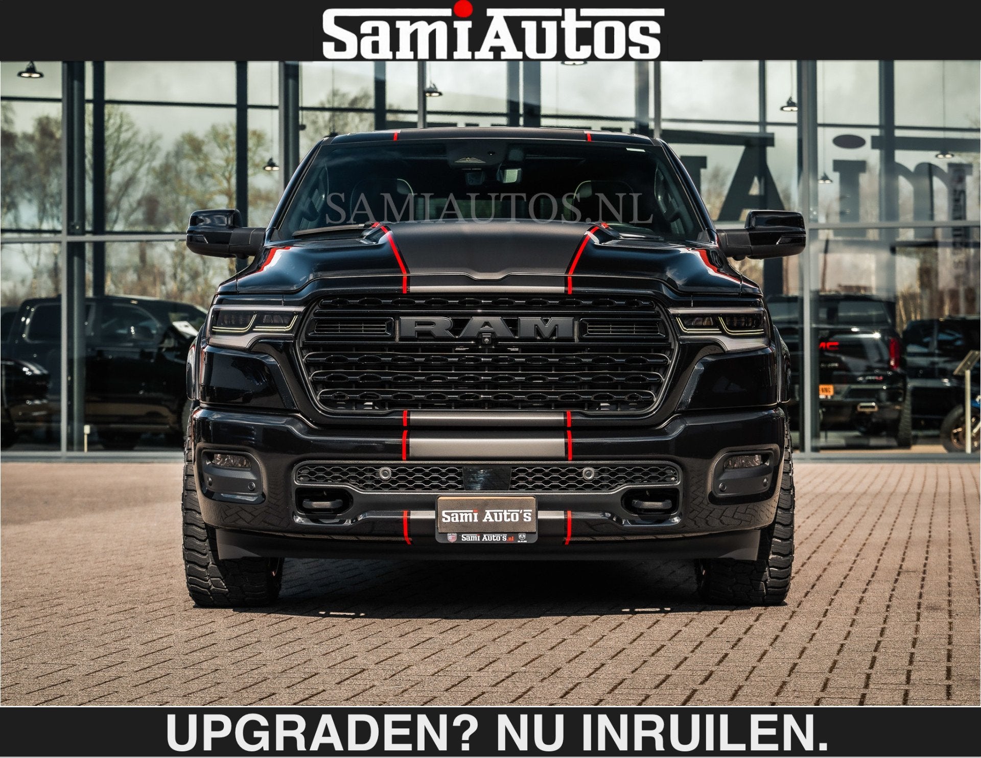 Dodge Ram HULK PACK | Limited 540 PK | €84950,- excl | Mas, Auto's, Automaat, Dealer onderhouden, Met garantie (alle), Zwart