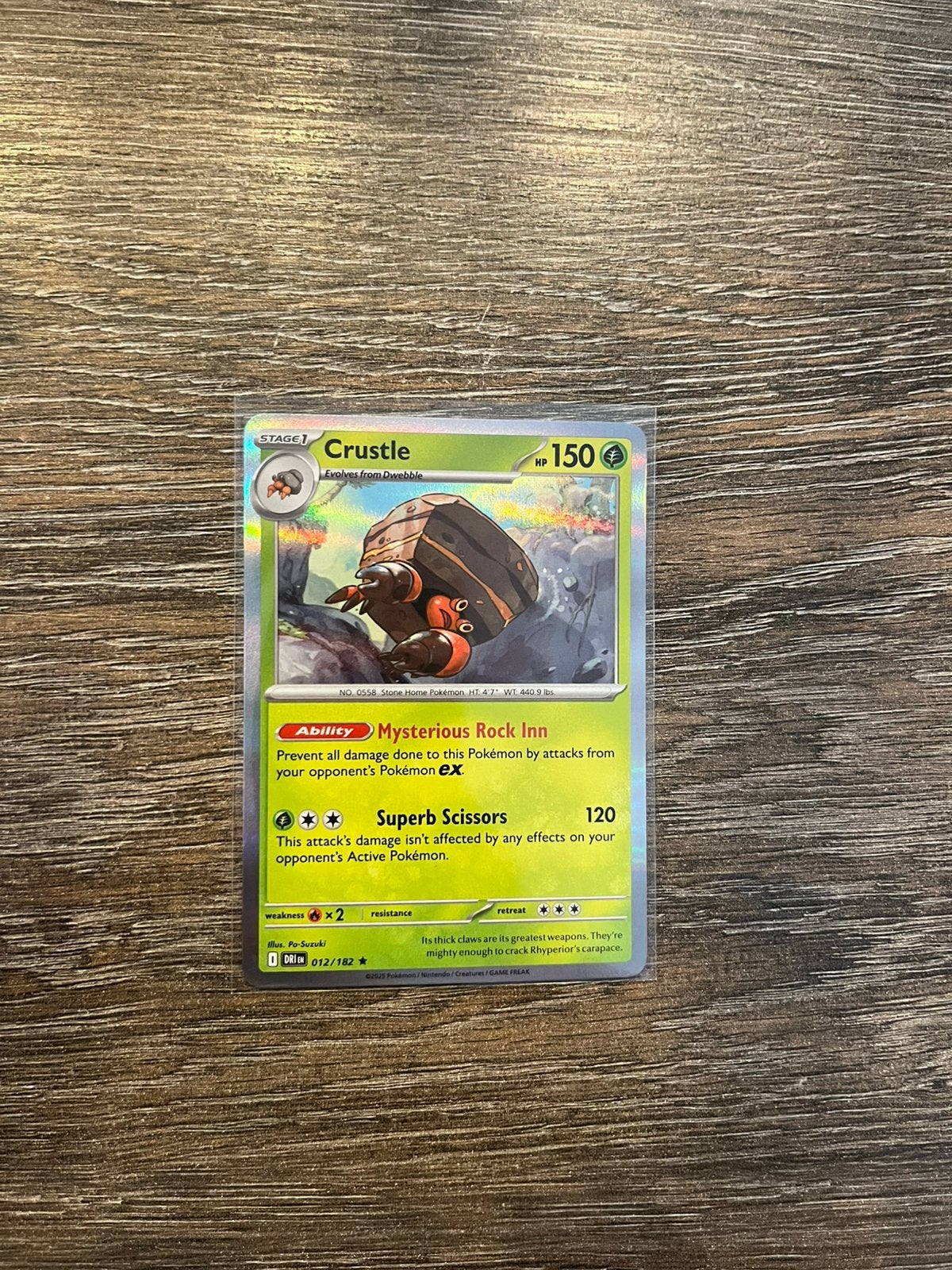 Crustle DRI 012/182 holo, Ophalen of Verzenden, Zo goed als nieuw