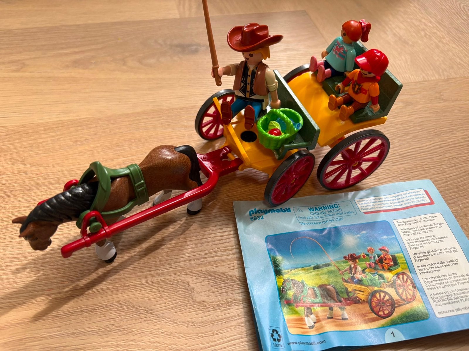 Playmobil Paard en wagen met figuren - Set 6932, Ophalen, Gebruikt, Complete set, Voertuig