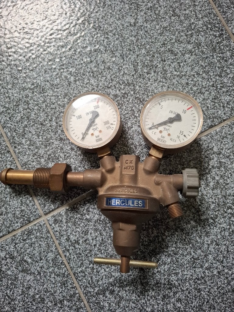 Gas/Zuurstof reduceer van Hercules, Ophalen of Verzenden, Gebruikt, 150 tot 250 ampère, Tig