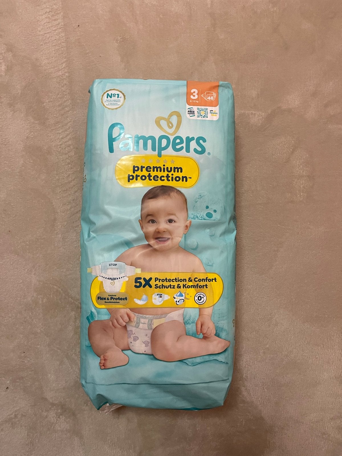 Pampers Premium Protection Luiers - Maat 3 (6-10 kg) 48 stuk, Ophalen of Verzenden, Nieuw