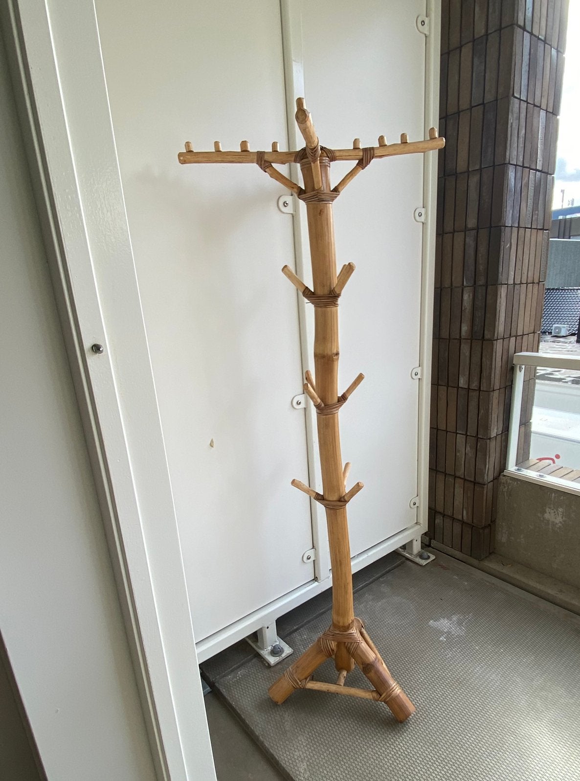 Bamboe kapstok, Zo goed als nieuw, Minder dan 100 cm, Hout, Ophalen