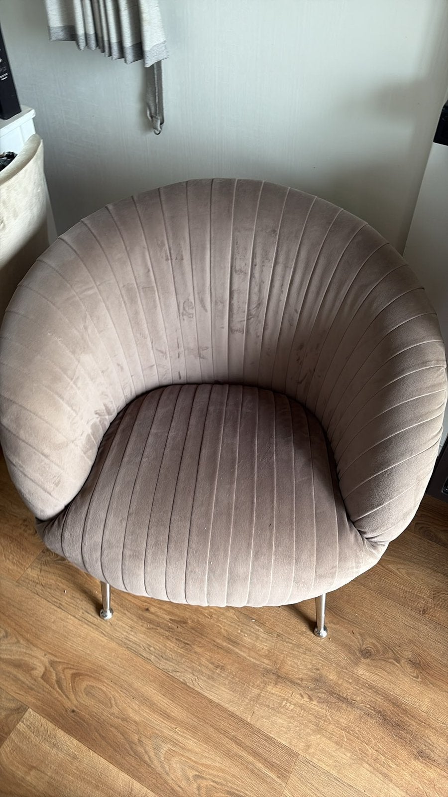 Fauteuil taupe, Ophalen, Overige kleuren, Zo goed als nieuw, Eén