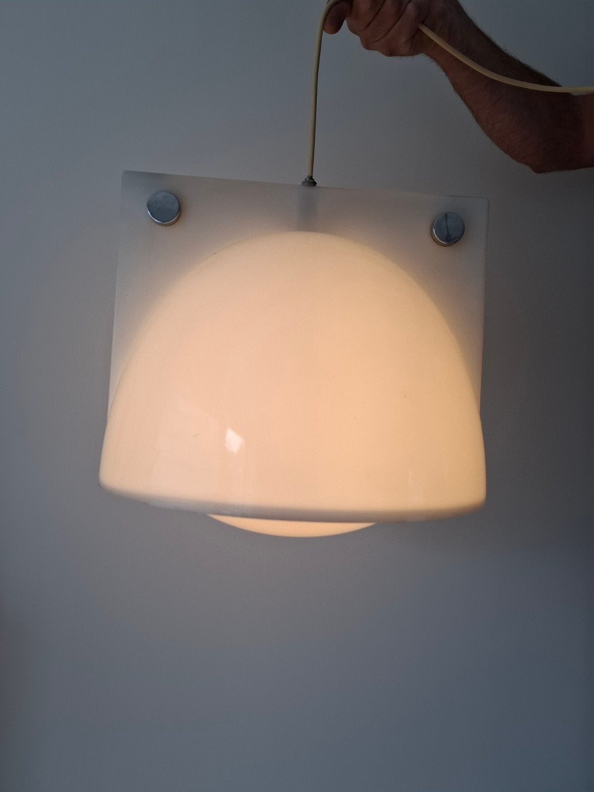 Harvey Guzzini,  Orione hanglamp jaren 70, Ophalen of Verzenden, Kunststof