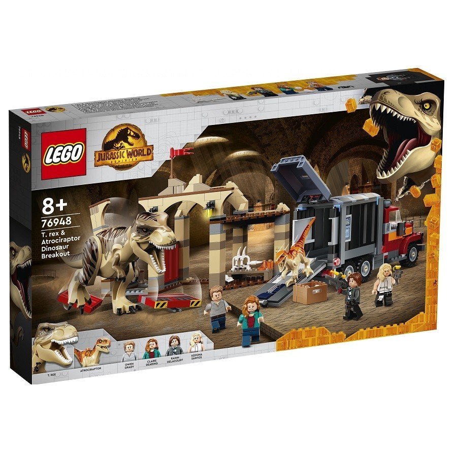 LEGO Jurassic World 76948 T. rex & Atrociraptor Dinosaurus, Kinderen en Baby's, Speelgoed | Duplo en Lego, Lego, Nieuw, Ophalen of Verzenden