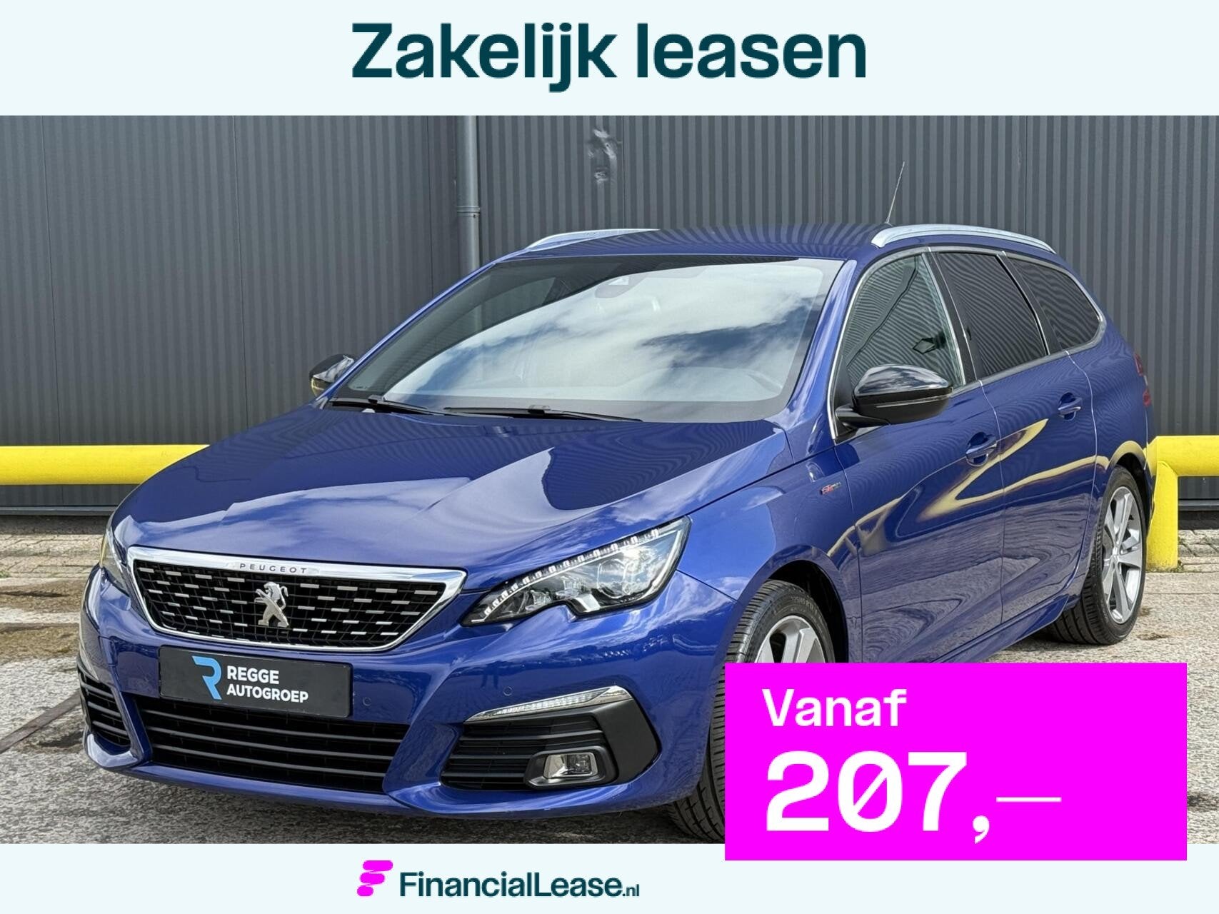 Peugeot 308 SW 1.2 PureTech GT-line AUTOMAAT | LED, Gebruikt, 1199 cc, Blauw, Parkeersensor