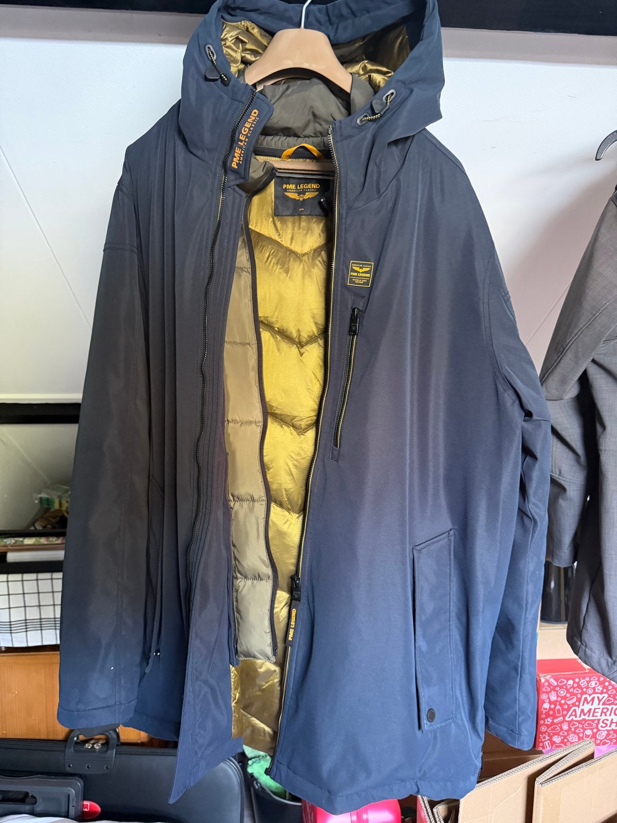 PME Legend Keyland Parka - Donkerblauw, XXXL, Kleding | Heren, Jassen | Winter, Ophalen of Verzenden, Zo goed als nieuw, Overige maten