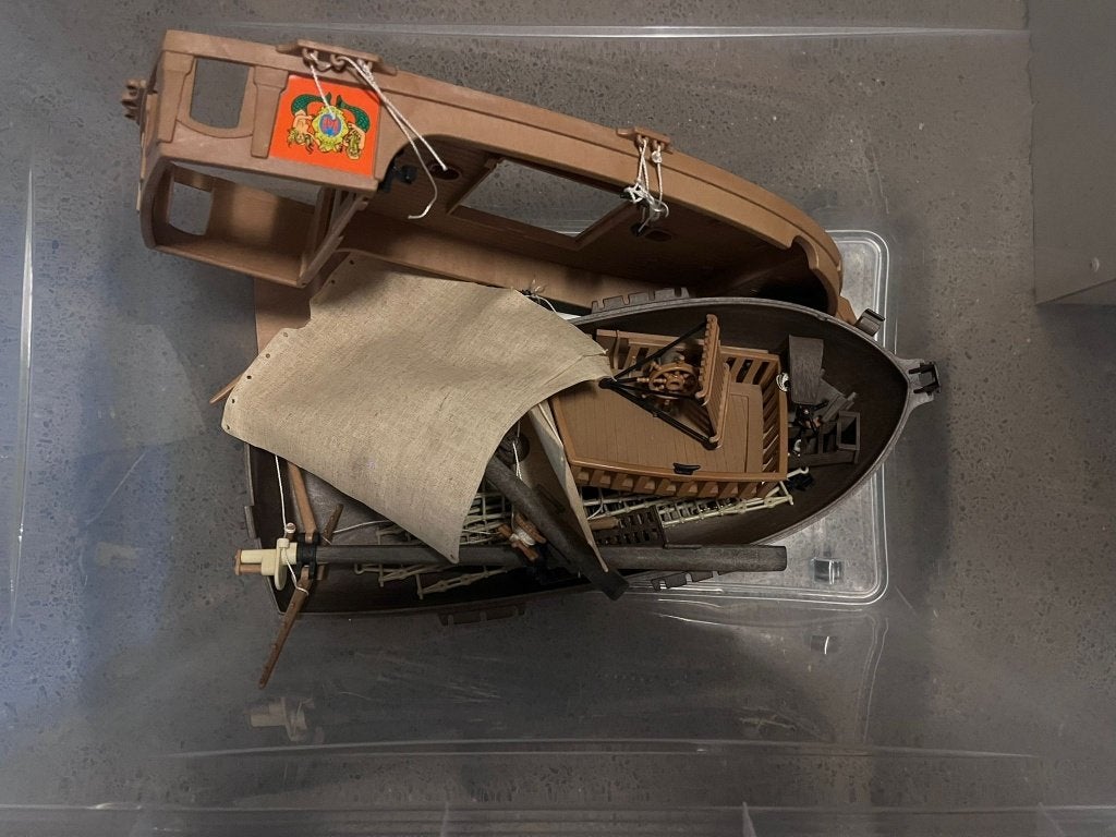 Playmobil piratenschip jaren 70, Ophalen of Verzenden, Gebruikt