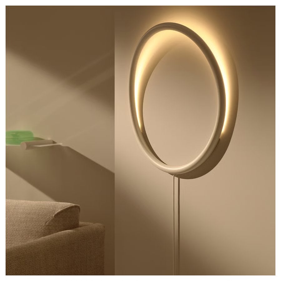 VARMBLIXT Led-wandlamp, wit metaal/cirkel Sabine Marcelis, Ophalen, Inclusief lichtbron, Overige typen, Nieuw