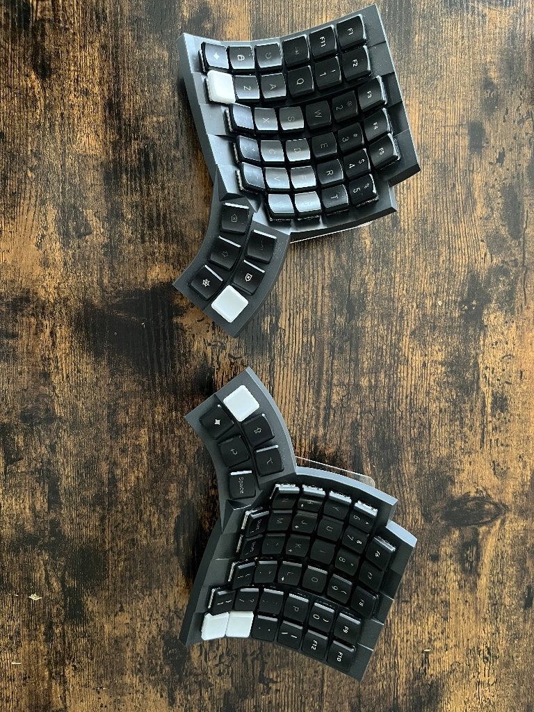 MoErgo Glove 80 Ergonomisch Split Keyboard, Computers en Software, Toetsenborden, Ophalen, Zo goed als nieuw, Draadloos, Qwerty
