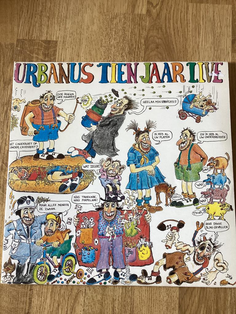 3LP Urbanus tien jaar live, Inclusief binnenhoes, Verzenden, Overige genres, Zo goed als nieuw
